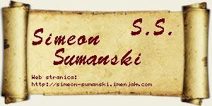 Simeon Šumanski vizit kartica